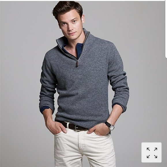 J. Crew Other - J.Crew lambswool half zip sweater